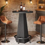 Table, 37.4" High Round Pub For Small Bars, Dining Room, Kitchen-black. Fixed Price $99.99.