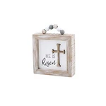 Collins Painting Framed Wooden Box Sign With Beaded Handle - Inspirational Wo.... Fixed Price $22.33.