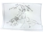 Tri-chem Artex Romantic Couple Picture Tole Paint #8243 Victorian 12 18". Fixed Price $7.00.
