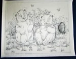 Tri-chem Artex 6900 Panda Bears Flowers& Bees Picture To Paint 16X20. Fixed Price $6.95.