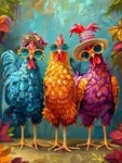 Ijbnhd Chicken Diamond Art Kits For Adults, 5D 5X5X0.5,. Fixed Price $11.94.
