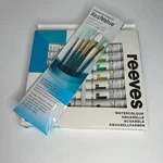 Reeves 18 Piece Watercolor & Princeton Art 5 Paintbrush Set.. Fixed Price $34.99.