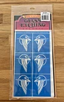Armour Rub'n'etch Glass Etching Stencils Flying Crane 20-0379 Factory Sealed. Fixed Price $10.99.