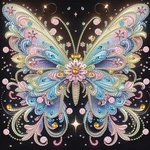 Butterfly Diamond Painting Kits For Adults, 5D Special Shape Art. Fixed Price $12.99.