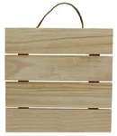 10X10" Unfinished Wood Hanging Plaque, Diy Pallet Sign, Decorative. Fixed Price $9.99.