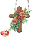 Aiyuanzsh Cross Diamond Painting Pendant Kit. Fixed Price $20.00.