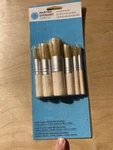 Martha Stewart Stencil Set 6 Natural Bristle Brushes (nx). Fixed Price $8.36.