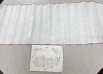 Artex Stamped White Non-woven Fabric Paint Project Cornucopia Runner New. Fixed Price $14.00.