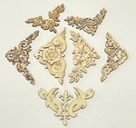 Ornate Decorative Corner Shapes Laser Unfinished Wood Cutouts (choose). Fixed Price $13.99.