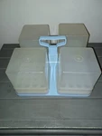 Tri-chem Liquid Embroidery 4 Paint Holder 16 Holes Organizer Caddy Tray W Handle. Fixed Price $45.00.