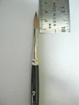 Kolinsky Red Sable Watercolor Brush Pointed Round Size Number 7 Made Germany. Fixed Price $28.33.