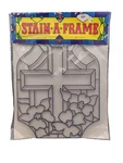Vintage Frame Stained Glass Craft Kit Cross And Flowers New Sealed Usa. Fixed Price $9.56.