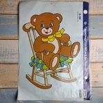 1989 Hand Painted Decal By Decoral Nursery Room B-40 Teddy Bear Rocking. Fixed Price $12.00.