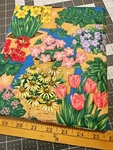 Vintage Vtg 1994 Fabric Traditions #2097 Flowers Pots 1+YARDS. Fixed Price $22.99.