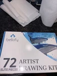 Bellofy Drawing Kit 72 Pieces Sketch Set. Fixed Price $25.00.