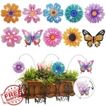 Lingfang 10 Pcs Diamond Art Flower Garden Stakes Decor Flexible. Fixed Price $27.99.