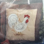Homespun Tole 'n Accents Bernat 16" X Pillow Kit Chicken Hen Nest Farm Decor. Fixed Price $15.00.