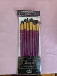 Royal & Langnickel, Burgundy Talking Acrylic Oil Paint Brushes, Set Of 12, New. Fixed Price $8.00.