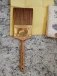 *mint* Vintage Dunn Edwards 3" Ruby Chinese Bristle Wood Paint Brush Unused. Fixed Price $29.00.