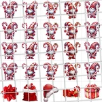 Christmas Gnomes Candy Cane Waterslide Nail Decals Set Of 50 Instructions, Bonus. Fixed Price $5.95.