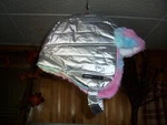 Swiss Tech Girls Trapper Winter Hat Size Lg/xl Water Resistant Shell Rainbow Tri. Fixed Price $16.99.