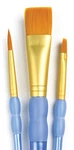 Royal Crafters Choice Brush Sets Gold Taklon Artist (filbert,round,shader Etc). Fixed Price $6.99.