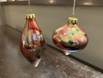 Vintage Hand Blown Glass Swirl Paint Christmas Holiday Ornaments Taiwan. Fixed Price $12.99.