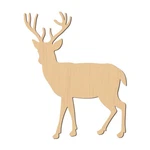 Laser Wood Cutout Deer Wall Art Unfinished Decorative Sculpture.... Fixed Price $11.15.