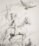 Tri Chem Eagle Warrior (7333) Liquid Embroidery Canvas & Instruction Sheet. Fixed Price $29.75.