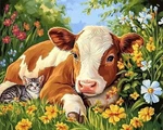 Dazzledots Diamond Art Kits For Adults, Farms With Cows DD114. Fixed Price $10.64.