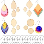240 Pcs Wooden Earring Blanks Kit Teardrop Pendants With Hooks & Jump Rings. Fixed Price $22.99.
