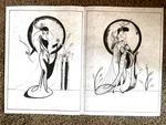 Tri-chem Ready To Paint Liquid Embroidery 8920 Fashion Ladies Art Deco Vtg Large. Fixed Price $14.95.