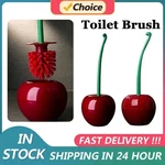 Creative Toilet Brush Holder Set Cherry Shape Standing Wc Cleaning Bathroom. Fixed Price $8.01.