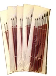 Pointed Round Sable Hair Paint Brush 6PCS - 5 Sets (ART208). Fixed Price $5.00.