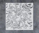 Bird Flower Stencils Reusable Template For Boho Wall Art, Diy Crafts, Me. Fixed Price $39.99.