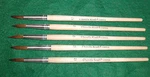 Set Of Chenille Kraft 8.5" Long Handle Easel Camel Hair #12 Brush 1". Fixed Price $6.95.