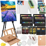 Art Painting Kit 158PCS Acrylic Oil Watercolor Brushes Canvas Easel Nicpro Metal. Fixed Price $154.99.