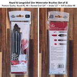 Royal & Langnickel Zen Watercolor Brushes (set Of 5). Fixed Price $40.50.