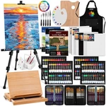187PCS Professional All-in-one Art Painting Kit With Aluminum & Beech Wood Ea.... Fixed Price $165.51.