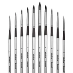 Nicpro 10 Pcs Watercolor Brushes, Round Tip Artist Painting Set For. Fixed Price $16.86.