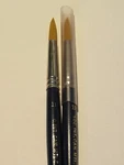 2PC Tobgi's Artist Quality Golden Synthetic Sable Round Detail Brush #11-GERMANY. Fixed Price $26.28.