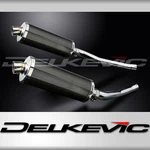 Kawasaki ZX-14 2006-2007 Delkevic Slip 14" Oval Carbon Exhaust Muffler Kit. Fixed Price $540.99.