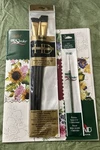 Plaid Folk One Stroke Artists Hd Brush Lot & Booklet W/ Script Liner Flat. Fixed Price $19.93.