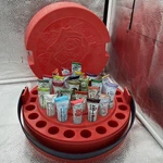 Vintage Tube Fabric Paint +tri-chem Caddy Carrying Case Carrier. Fixed Price $34.99.