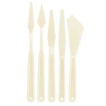5PC Plastic Artist Spatula Palette Knife Set, Apply Oil Acrylic Paint Canvas. Fixed Price $6.99.