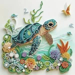 Zqeatry Sea Turtle Animal Special Shape Diamond Art Kits For ADULTS,5D. Fixed Price $11.32.