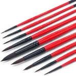 Transon Round Brush Set 9PCS Synthetic Sable Hair For Acrylic Painting. Fixed Price $11.59.