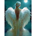 Senqao Angel Diamond Painting Kits For Adults - 5D 12" X 16",. Fixed Price $15.44.