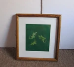 Suastika Ubud/bali Gecko Lizard Oil Painting Wood Frame. Fixed Price $34.99.
