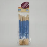 Artists Loft 10PC White Synthetic Brushes Acrylic Flat Rectangle Round Sealed. Fixed Price $14.95.